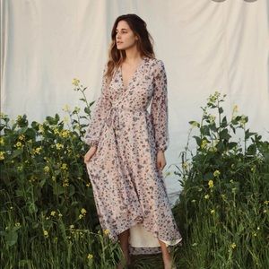 The Bergen Dress in Charcoal Floral (lined)